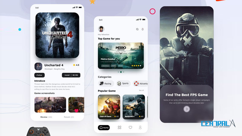 THIẾT KẾ APP MOBILE CHƠI GAME GIẢ LẬP: CỔNG THỜI GIAN VÀO THẾ GIỚI GAME CỔ ĐIỂN